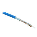 Кабель FTP 4 пары, Кат.5e, внутр., 0,51мм, PVC, синий, 305м, Hyperline FUTP4-C5E-S24-IN-PVC-BL-305