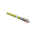 Кабель FTP 4 пары, Кат.5e, внутр., 0,51мм, LSZH, жёлтый, 305м, Hyperline FUTP4-C5E-S24-IN-LSZH-YL-305