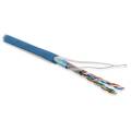 Кабель FTP 4 пары, Кат.5e, внутр., 0,48мм, LSZH, синий, 305м, Hyperline FUTP4-C5E-P26-IN-LSZH-BL-305