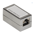 Адаптер проходной, кат.5е, FTP, тип RJ45-RJ45, серый, ITK CS70-1C5EF