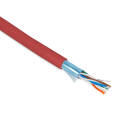 Кабель FTP 4 пары, Кат.5e, внутр., 0,48мм, PVC, красный, 100м, Hyperline FUTP4-C5E-P26-IN-PVC-RD-100