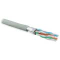 Кабель FTP 4 пары, Кат.6a, внутр., 0,57мм, LSZH, серый, 500м, Hyperline UFTP4-C6A-S23-IN-LSZH-GY-500