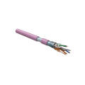 Кабель FTP 4 пары, Кат.5e, внутр., 0,51мм, LSZH, розовый, 305м, Hyperline FUTP4-C5E-S24-IN-LSZH-PK-305