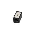 Соединитель кабельный RJ45-RJ45 (8P8C), Кат.5e (Класс D), 100МГц, Netlan EC-UCB-55-UD2-BK-10