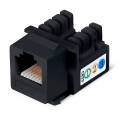 Вставка Keystone Jack RJ-12(6р6с), Кат.3, 110 IDC, черная, Cabeus KJ-RJ12-90-BK Degree