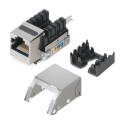 Вставка Keystone Jack RJ-45(8р8с), Кат.5e, 110, серая, Cabeus KJ-RJ45-Cat.5e-SH-90