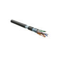 Кабель FTP 4 пары, Кат.5e, внутр., 0,51мм, LSZH, чёрный, 305м, Hyperline FUTP4-C5E-S24-IN-LSZH-BK-305