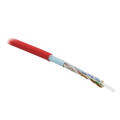 Кабель FTP 4 пары, Кат.5e, внутр., 0,51мм, PVC, красный, 305м, Hyperline FUTP4-C5E-S24-IN-PVC-RD-305