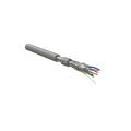 Кабель FTP 4 пары, Кат.5e, внутр., 0,51мм, PVC, серый, 305м, Hyperline FUTP4-C5E-S24-IN-LSLTX-GY-305