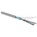 Кабель FTP 4 пары, Кат.5e, внутр., 0,48мм, LSZH, серый, 305м, Hyperline FUTP4-C5E-P26-IN-LSZH-GY-305
