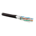 Кабель FTP 4 пары, Кат.6a, внутр., 0,57мм, LSZH, чёрный, 500м, HL UFTP4-C6A-S23-IN-LSZH-BK-500