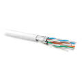 Кабель FTP 4 пары, Кат.6a, внутр., 0,57мм, PVC, белый, 500м, Hyperline UFTP4-C6A-S23-IN-PVC-WH-500