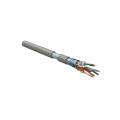 Кабель FTP 4 пары, Кат.5e, внутр., 0,51мм, LSZH, серый, 305м, Hyperline FUTP4-C5E-S24-IN-LSZH-GY-305