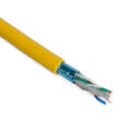 Кабель FTP 4 пары, Кат.5e, внутр., 0,48мм, PVC, жёлтый, 305м, Hyperline FUTP4-C5E-P26-IN-PVC-YL-305