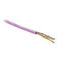 Кабель UTP 4 пары, Кат.6, внутр., 0,55мм, PVC, розовый, 305м, Hyperline UUTP4-C6-S23-IN-PVC-PK-305