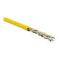 Кабель UTP 4 пары, Кат.6, внутр., 0,60мм, PVC, жёлтый, 100м, Hyperline UUTP4-C6-P24-NCR-IN-PVC-YL-100