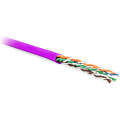 Кабель UTP 4 пары, Кат.6, внутр., 0,60мм, LSZH, розовый, 100м, Hyperline UUTP4-C6-P24-NCR-IN-LSZH-PK-100
