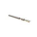 Кабель UTP 4 пары, Кат.6, внутр., 0,57мм, LSZH, серый, 305м, Hyperline UUTP4R-C6-S23-IN-LSZH-GY-305