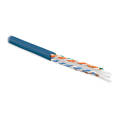 Кабель UTP 4 пары, Кат.6, внутр., 0,55мм, PVC, синий, 305м, Hyperline UUTP4-C6-S23-IN-PVC-BL-305