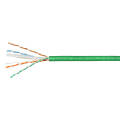 Кабель UTP 4 пары, Кат.6, внутр., 0,57мм, PVC, зелен., 100м, Cabeus UTP-4P-Cat.6-SOLID-LSLTx-GN-100