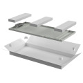 Панель задняя для напольных шкафов 42U, 600мм, серая, LINEA N, ITK LN35-42U6X-ZM