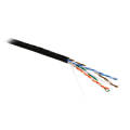 Кабель UTP 4 пары, Кат.5e, внутр., 0,60мм, LSZH, чёрный, 305м, Hyperline UUTP4-C5E-P24-IN-LSZH-BK-305