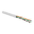 Кабель UTP 4 пары, Кат.5e, внутр., 0,60мм, PVC, белый, 100м, Hyperline UUTP4-C5E-P24-IN-PVC-WH-100