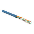 Кабель UTP 4 пары, Кат.6, внутр., 0,60мм, LSZH, синий, 100м, Hyperline UUTP4-C6-P24-NCR-IN-LSZH-BL-100