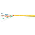 Кабель UTP 4 пары, Кат.5е, внутр., 0,50мм, PVC, желтый, 100м, Cabeus UTP-4P-Cat.5e-SOLID-YL-100