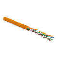 Кабель UTP 4 пары, Кат.6, внутр., 0,60мм, LSZH, оранжевый, 100м, Hyperline UUTP4-C6-P24-NCR-IN-LSZH-OR-100