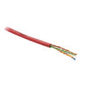 Кабель UTP 4 пары, Кат.6, внутр., 0,55мм, PVC, красный, 305м, Hyperline UUTP4-C6-S23-IN-PVC-RD-305