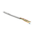 Кабель UTP 4 пары, Кат.6, внутр., 0,55мм, PVC, белый, 305м, Hyperline UUTP4-C6-S23-IN-PVC-WH-305