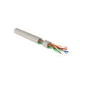 Кабель UTP 4 пары, Кат.5е, внутр., 0,51мм, PVC, черный, 500м, Hyperline IUUTP4-C5E-S24/1-FRPVC-GY