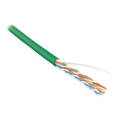 Кабель UTP 4 пары, Кат.5e, внутр., 0,51мм, LSZH, зелёный, 100м, Hyperline UUTP4-C5E-S24-IN-LSZH-GN-100