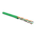 Кабель UTP 4 пары, Кат.5e, внутр., 0,60мм, зPVC, елёный, 100м, Hyperline UUTP4-C5E-P24-IN-PVC-GN-100
