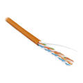 Кабель UTP 4 пары, Кат.5e, внутр., 0,51мм, PVC, оранжевый, 305м, Hyperline UUTP4-C5E-S24-IN-PVC-OR-305