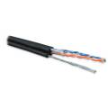 Кабель UTP 2 пары, Кат.5, внеш., 0,51мм, PE, чёрный, 88м, Hyperline UUTP2-C5-S24-SW-OUT-PE-BK-88