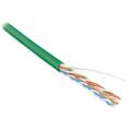 Кабель UTP 4 пары, Кат.5e, внутр., 0,51мм, PVC, зелёный, 100м, Hyperline UUTP4-C5E-S24-IN-PVC-GN-100