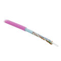 Кабель FTP 4 пары, Кат.5e, внутр., 0,51мм, PVC, розовый, 305м, Hyperline FUTP4-C5E-S24-IN-PVC-PK-305