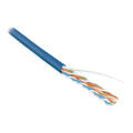 Кабель UTP 4 пары, Кат.5e, внутр., 0,51мм, LSZH, синий, 100м, Hyperline UUTP4-C5E-S24-IN-LSZH-BL-100