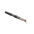 Кабель STP 4 пары. Кат.5е, внутр., 0,48мм, PU, серый, 500м, Hyperline ISUTP4-C5E-P26/30-PU-BK