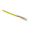 Кабель UTP 4 пары, Кат.6, внутр., 0,55мм, PVC, желтый, 305м, Hyperline UUTP4-C6-S23-IN-PVC-YL-305