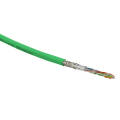 Кабель SF/UTP 4 пары, Кат.5e, внутр., 0,51мм, PVC, зелёный, 305м, HL SFUTP4-C5E-S24-IN-PVC-GN-305