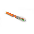 Кабель S/FTP 4 пары, Кат.7, внутр., 0,48мм, LSZH, оранжевый, 500м, Hyperline SFTP4-C7-P26-IN-LSZH-OR-500