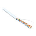 Кабель UTP 4 пары, Кат.5e, внутр., 0,51мм, PVC, белый, 305м, Hyperline UUTP4-C5E-S24-IN-PVC-WH-305