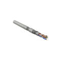 Кабель S/FTP 4 пары, Кат.5e, внутр., 0,48мм, PVC, серый, 305м, HL SFUTP4-C5E-P26-IN-PVC-GY-305