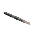 Кабель SF/UTP 4 пары, Кат.6, внеш., 0,56мм, PE, чёрный, 500м, Hyperline SFUTP4-C6-S23-OUT-PE-BK-500