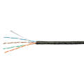 Кабель UTP 4 пары, Кат.5е, внутр., 0,50мм, PVC, черный, 100м, Cabeus UTP-4P-Cat.5e-SOLID-BK-100