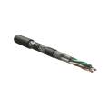 Кабель S/FTP 4 пары, Кат.6, внутр., 0,69мм, SHF1, черный, 500м, Hyperline ISFTP4-C6-P23/7-ARM/W-SHF1/SHF1-BK