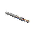 Кабель UTP 4 пары, Кат.6, внутр., 0,43мм, PVC, серый, 500м, Hyperline IUUTP4-C6-S23/1-FRPVC-GY